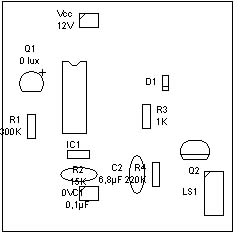 alarma luz pcb